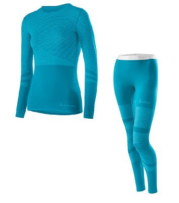 Превью  Комплект термобелья LOEFFLER Hybrid W Topaz Blue